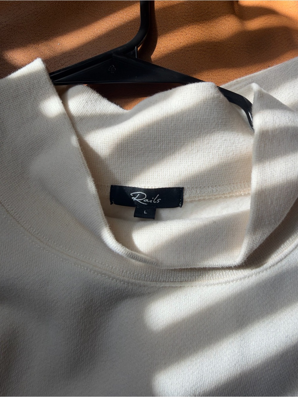 Rails Scoop-Neck Sweater in Cream